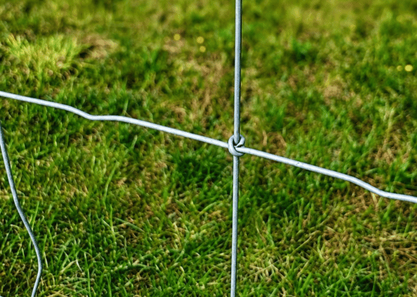 Detailaufnahme des Profi-Knotengeflechts mit Highland-Knoten